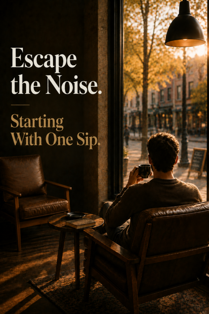 joeyam.com Ad Concept - Cafe Ad - Escape the Noise